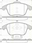 TRISCAN 8110 38006 комплект тормозных колодок, дисковый тормоз на PEUGEOT 5008