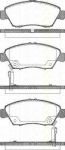 TRISCAN 8110 40168 комплект тормозных колодок, дисковый тормоз на HONDA CIVIC VII седан (ES)