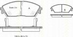 TRISCAN 8110 40885 комплект тормозных колодок, дисковый тормоз на HONDA PRELUDE III (BA)