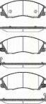 TRISCAN 8110 43019 комплект тормозных колодок, дисковый тормоз на HYUNDAI TERRACAN (HP)