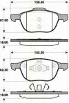 TRISCAN 8110 50023 комплект тормозных колодок, дисковый тормоз на FORD FOCUS II (DA_)