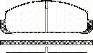 TRISCAN 8110 50038 комплект тормозных колодок, дисковый тормоз на MAZDA 323 I (FA)