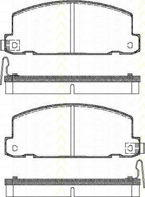 TRISCAN 8110 60871 комплект тормозных колодок, дисковый тормоз на ISUZU GEMINI седан (JT)