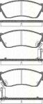 TRISCAN 8110 69181 комплект тормозных колодок, дисковый тормоз на SUZUKI SWIFT II седан (AH, AJ)
