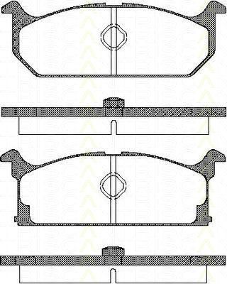TRISCAN 8110 69835 комплект тормозных колодок, дисковый тормоз на SUZUKI SWIFT I (AA)