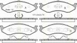 TRISCAN 8110 80525 комплект тормозных колодок, дисковый тормоз на JEEP WRANGLER II (TJ)