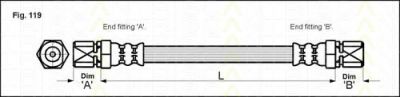 TRISCAN 8150 24108 тормозной шланг на OPEL MONZA A (22_)