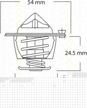 TRISCAN 8620 9991 термостат, охлаждающая жидкость на IVECO DAILY III фургон/универсал