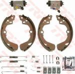 TRW BK1977 комплект тормозных колодок на SUZUKI SWIFT II седан (AH, AJ)