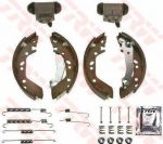TRW BK2610 комплект тормозных колодок на HYUNDAI ACCENT II седан (LC)