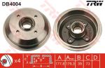 TRW DB4004 тормозной барабан на FORD FIESTA фургон (FVD)