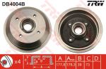 TRW DB4004B тормозной барабан на FORD FIESTA фургон (FVD)