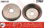 TRW DB4135 тормозной барабан на TOYOTA TERCEL (AL2_)