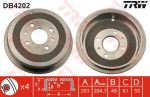 TRW DB4202 тормозной барабан на FIAT BRAVA (182)