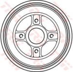TRW DB4246 тормозной барабан на RENAULT CLIO I (B/C57_, 5/357_)