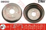 TRW DB4252 тормозной барабан на DAIHATSU TERIOS (J2_)