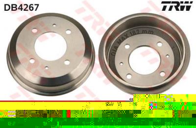 TRW DB4267 Барабан тормозной HYUNDAI ACCENT 00- PONY EXCEL 180x39mm (5841125201)