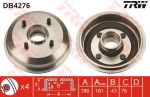 TRW DB4276 тормозной барабан на FORD KA (RB_)