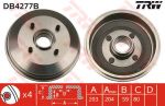 TRW DB4277B тормозной барабан на FORD ESCORT VII (GAL, AAL, ABL)