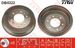 TRW DB4322 тормозной барабан на MAZDA E-SERIE фургон (SR2)
