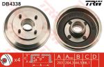 TRW DB4338 тормозной барабан на FORD FOCUS (DAW, DBW)