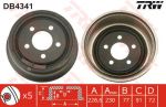 TRW DB4341 тормозной барабан на JEEP CHEROKEE (XJ)