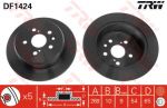 TRW DF1424 тормозной диск на TOYOTA CAMRY (_V2_)