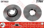 TRW DF1622 Диск тормозной перед. вент. FORD Transit 2,0-2,9L 91-00 (254x24,2mm) 5025610 (561624J)