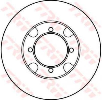 TRW DF2589 тормозной диск на MAZDA 626 II (GC)
