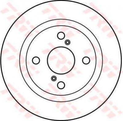 TRW DF2643 тормозной диск на TOYOTA COROLLA Liftback (_E8_)