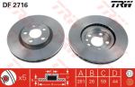 TRW DF2716 Колодки тормозные перед. PSA Jumpy/Evasion/Expert/Scudo/Ulysse 1,9-2,1L 94-> (281x26mm) (4246J2)