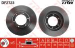 TRW DF2723 тормозной диск на TOYOTA LAND CRUISER 80 (_J8_)