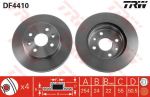 TRW DF4410 Диск тормозной KIA RIO 1.4/1.6 05> передний вент. (51712FD300)