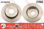 TRW DF4885S Диск тормозной перед. JEEP Cherokee//Liberty 2,4-3,7L 01-> (288x28mm) (52128247AA)