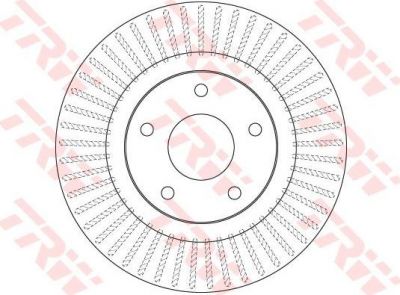 TRW DF6533 Диск тормозной NISSAN JUKE 1.6 (190/200л.с.) 10- передний D=296мм.