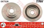 TRW DF7328 Диск тормозной задний Subaru Impreza 2.0 WRX 2000- (26700AE070)