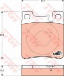 TRW GDB1123 Колодки тормозные задние MB W140 W202 203 AMG 210 (5143633AA)