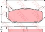 TRW GDB1140 Колодки тормозные диск.зад. MAZDA 626 IV 1,8/2,0 92-> GAYE2643ZA (GAYE2643ZA)