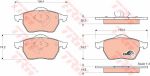 TRW GDB1376 Колодки тормозные AUDI A4 95>01/VOLKSWAGEN PASSAT 96>05 без датчика передние (571921)