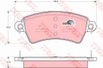 TRW GDB1385 комплект тормозных колодок, дисковый тормоз на PEUGEOT 306 (7B, N3, N5)