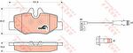 TRW GDB1601 Колодки задние MB W639 (VITO) (4216210)
