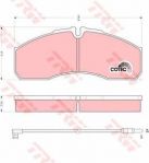 TRW GDB1610 Колодки тормозные RENAULT MASTER 05-/MASCOTT 00-04/IVECO DAILY 01- перед. с датч (5001844748)