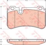 TRW GDB1711 Колодки тормозные W204/W211/W212/R230 63/65AMG 06- задние (0054202520)