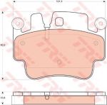 TRW GDB1742 комплект тормозных колодок, дисковый тормоз на PORSCHE BOXSTER (987)