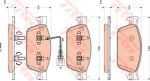 TRW GDB1887 Колодки передние (с датчиком) VW T5/Multivan 03->/Type ATE /WK+ (7E0698151)