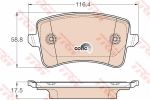 TRW GDB2000 комплект тормозных колодок, дисковый тормоз на AUDI Q5 (8R)