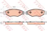 TRW GDB2024 Колодки передние RENAULT KANGOO GDB2024