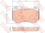 TRW GDB2078 GDB2078_колодки дисковые передние! MB W205 1.6-2.2i/D 13>