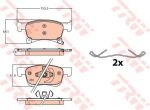 TRW GDB2091 GDB2091_колодки дисковые передние! Opel Corsa E 1.2/1.4 14>