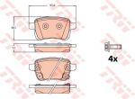 TRW GDB2093 комплект тормозных колодок, дисковый тормоз на OPEL CORSA E Van